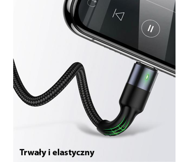 USAMS Kabel pleciony 3w1 0,35m 2A (lightning/microUSB/USB-C) - 1569027 - zdjęcie 11